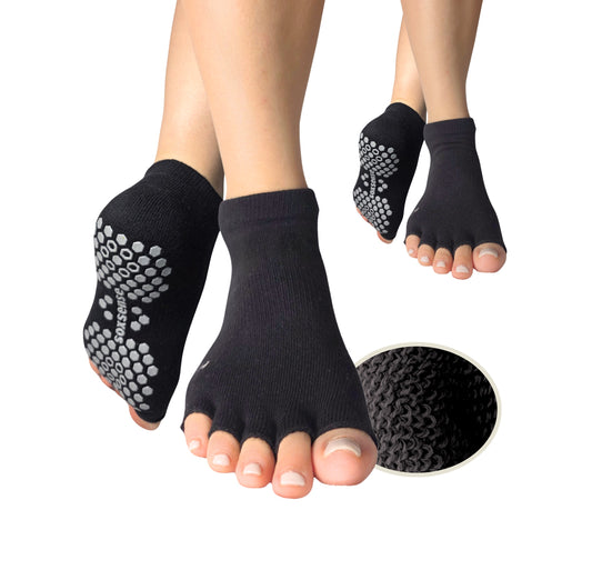 2 Pairs Toeless Grip Socks