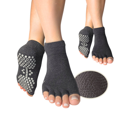 2 Pairs Toeless Grip Socks