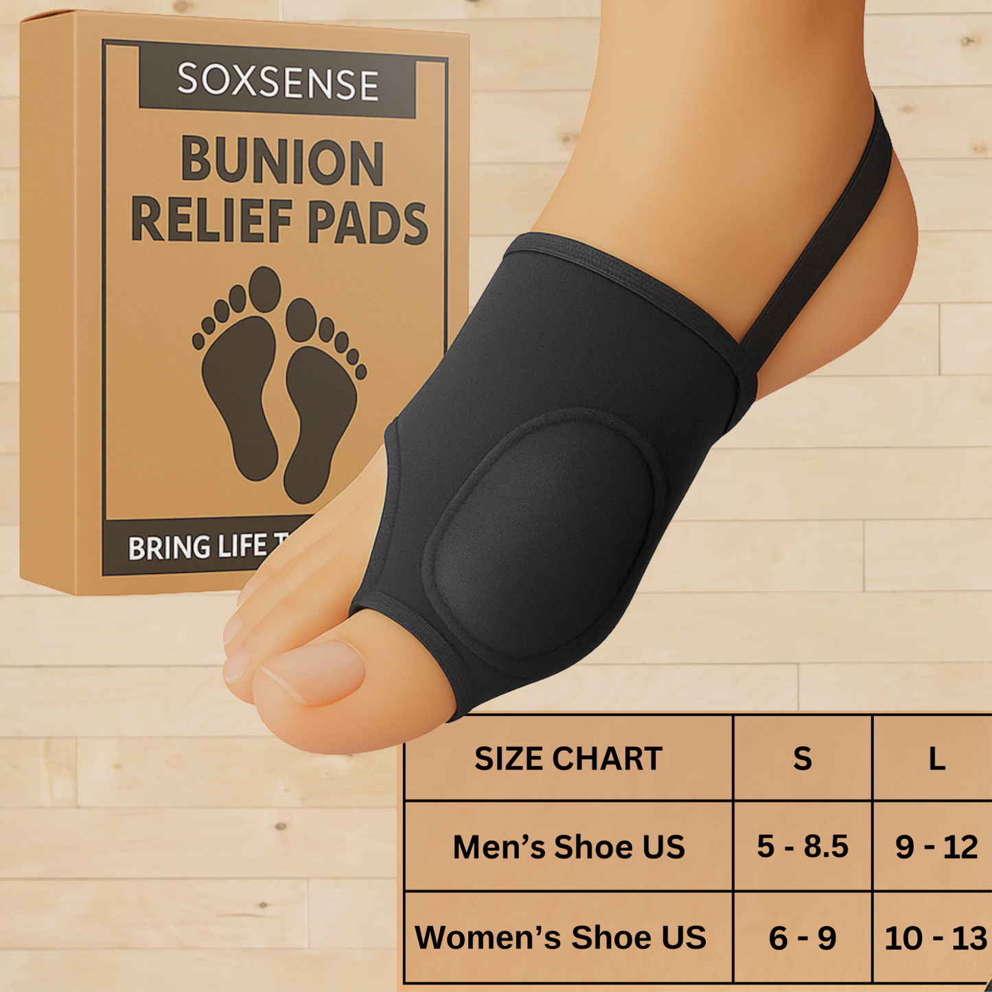 1 Pair Bunion Relief Pads
