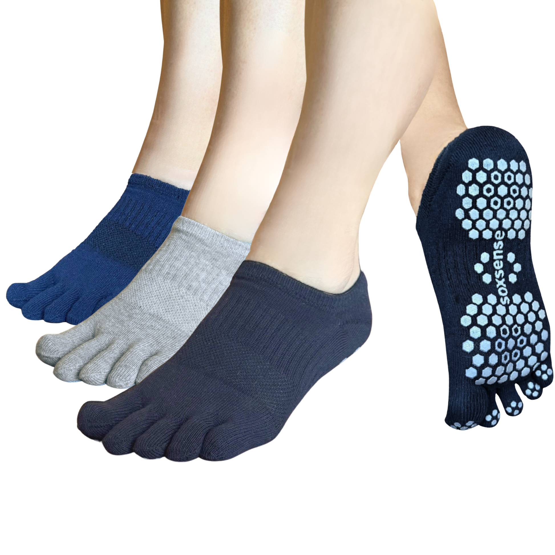 Pairs Pilates Grip Toe Socks – Soxsense