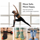 Smiley Cute Pilates Toe Socks with Grips