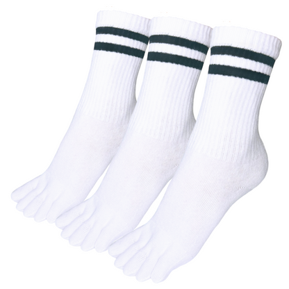 striped toe socks