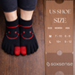 Smiley Cute Pilates Toe Socks with Grips