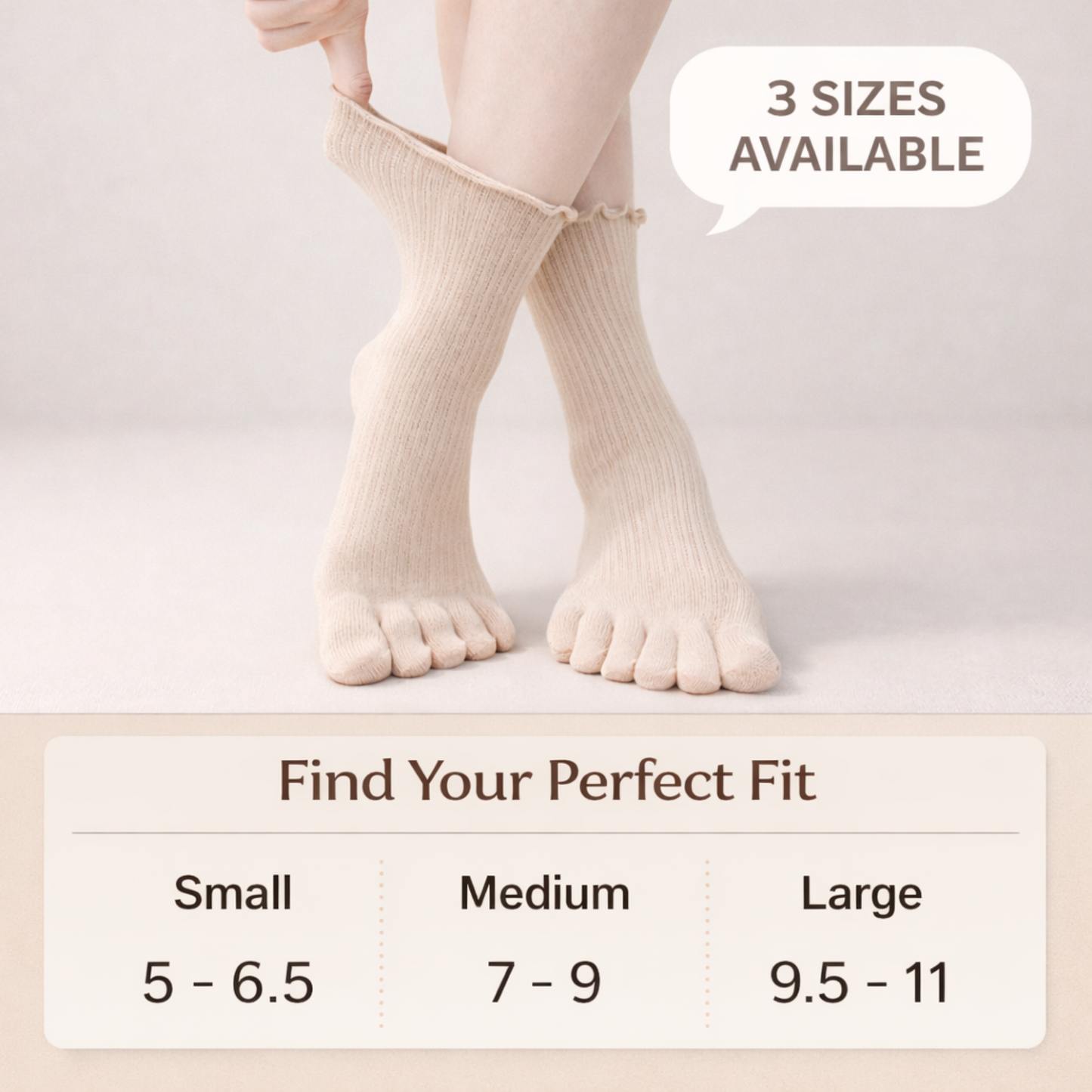 Soxsense Women’s Cotton Ruffle Toe Socks, Soft Breathable Ankle Socks with Cute Lettuce Edge, 3 Pairs
