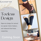 2 Pairs Toeless Grip Socks